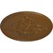 Ekena Millwork Milton Ceiling Medallion (Fits Canopies up to 7 7/8"), Hnd-Painted Smokey Topaz, 40 5/8"OD x 1 3/4"P CM40MISTF - alternate 2